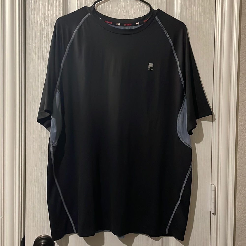 XXL F Sport Fila Sports Athletic Polyester Spandex T-Shirt